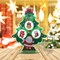 Decorative Christmas Tree Tabletop Diamond Painting Kit – 11-Inch Luminous 5D Rhinestone Art, DIY Xmas Desktop Decoration & Ornament